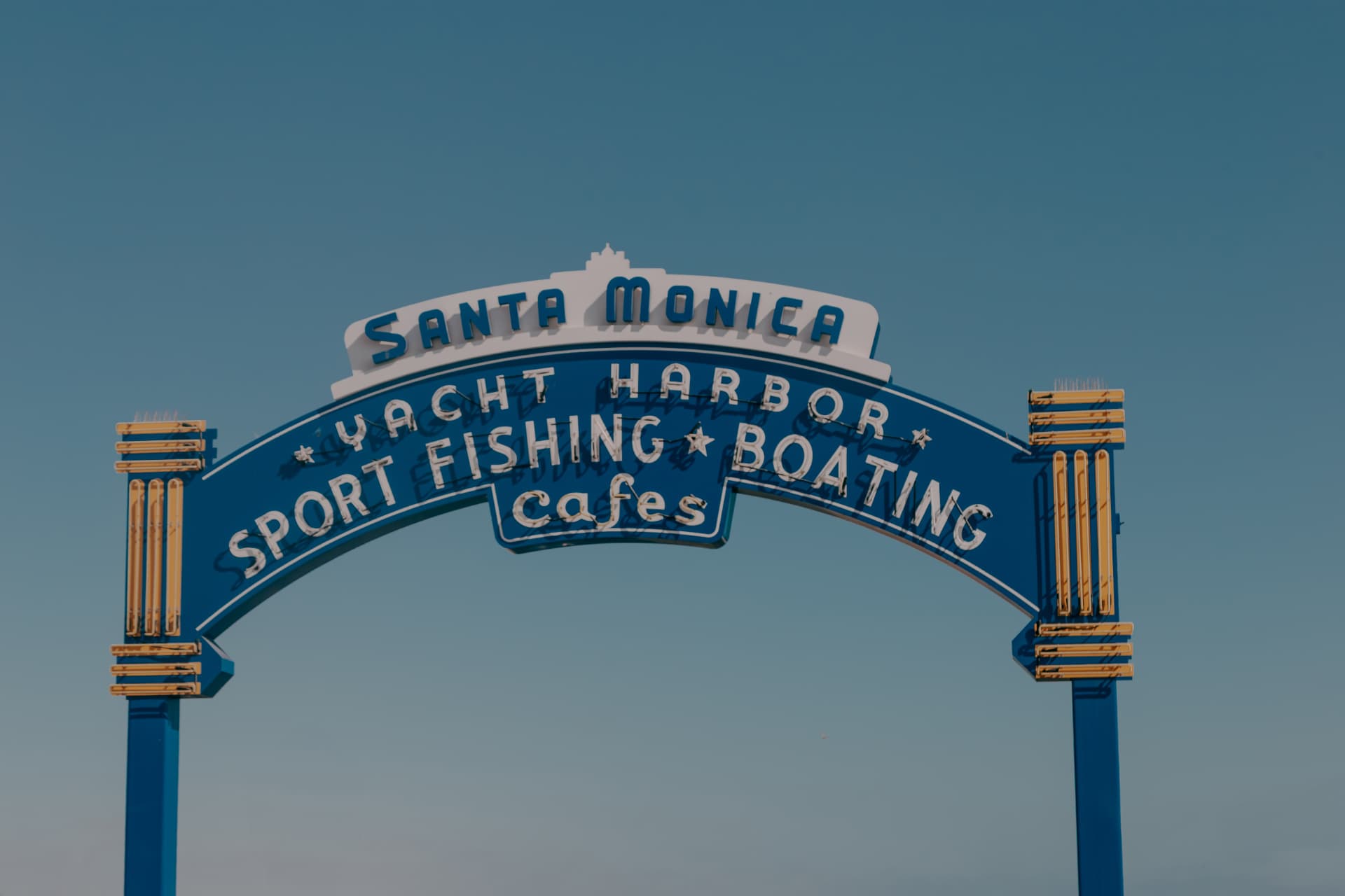 Letreiro Santa Monica Yacht Harbor, Los Angeles